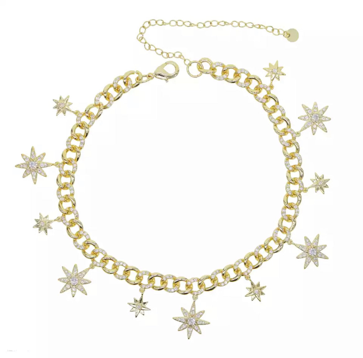 Starburst Cuban link Choker