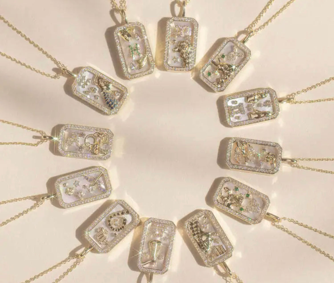 Bling Zodiac Amulet Necklace