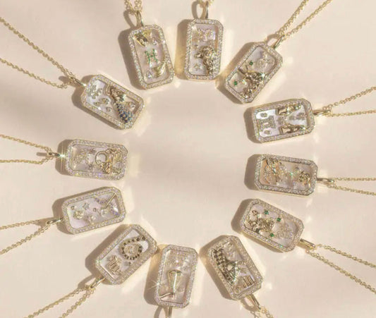 Bling Zodiac Amulet Necklace