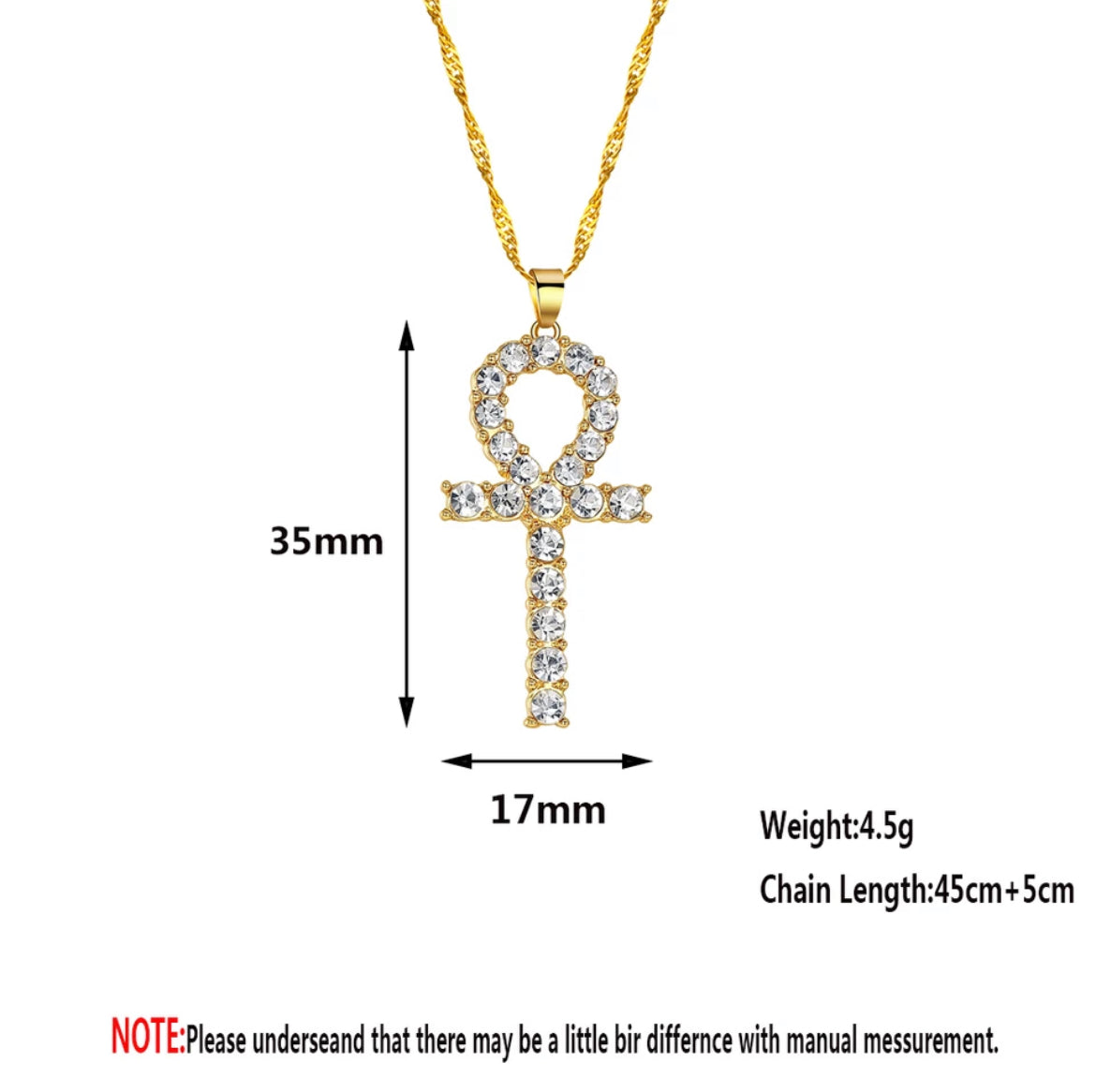 Slim Ankh Necklace