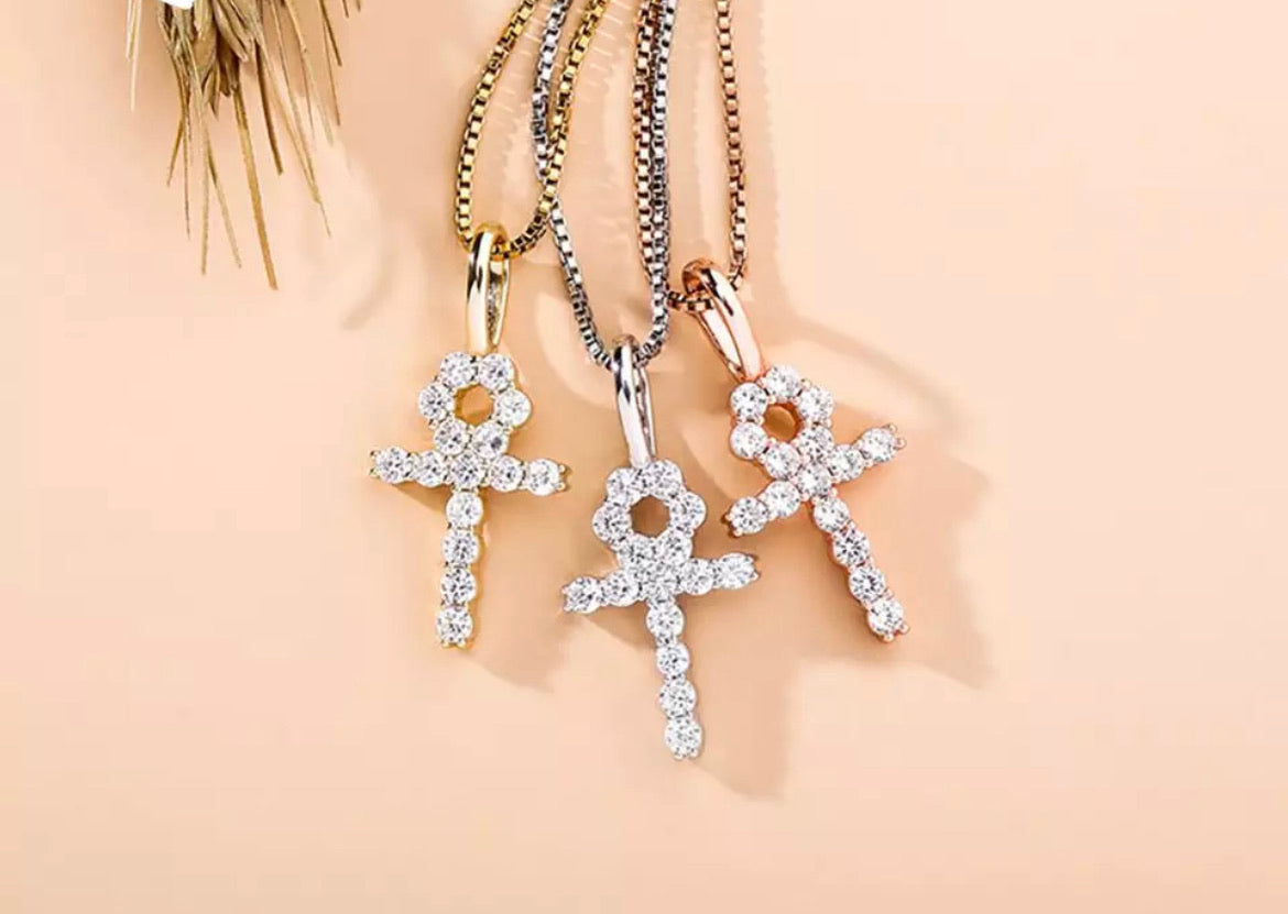 925 Mini Ankh Necklace