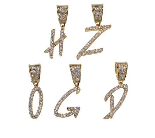 Mini Gold Written Initial