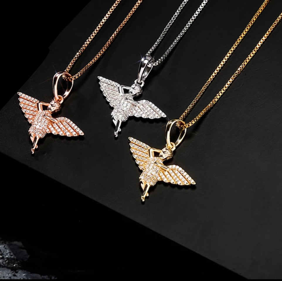 925 Mini Angel Necklace