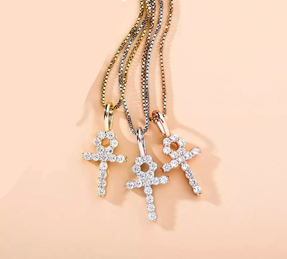 925 Mini Ankh Necklace