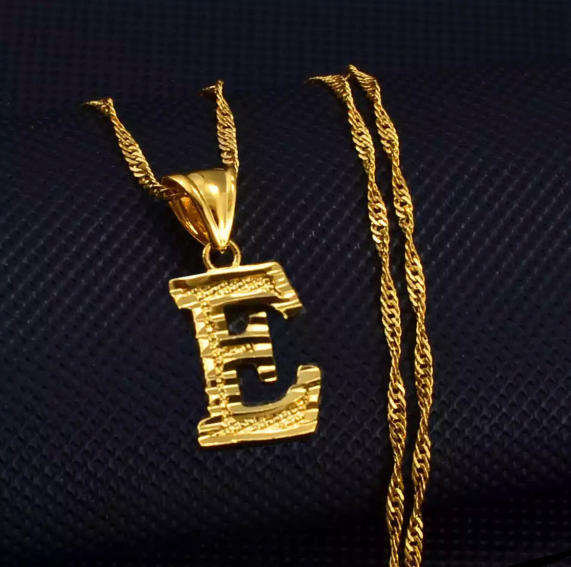 Retro Gold letter Necklace