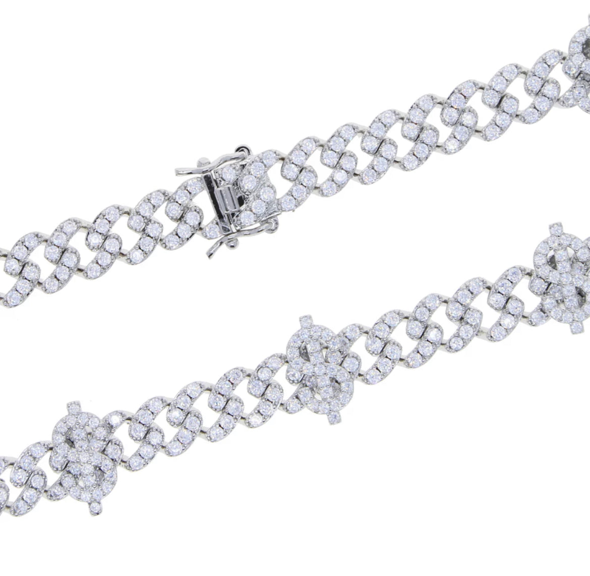 Dollar Sign Cuban Link Anklet