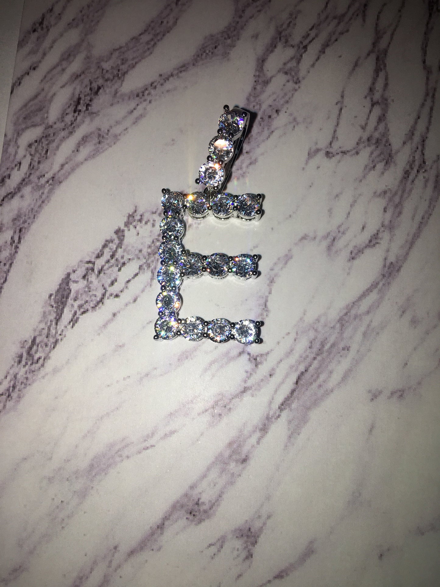 Tennis Necklace with Initial