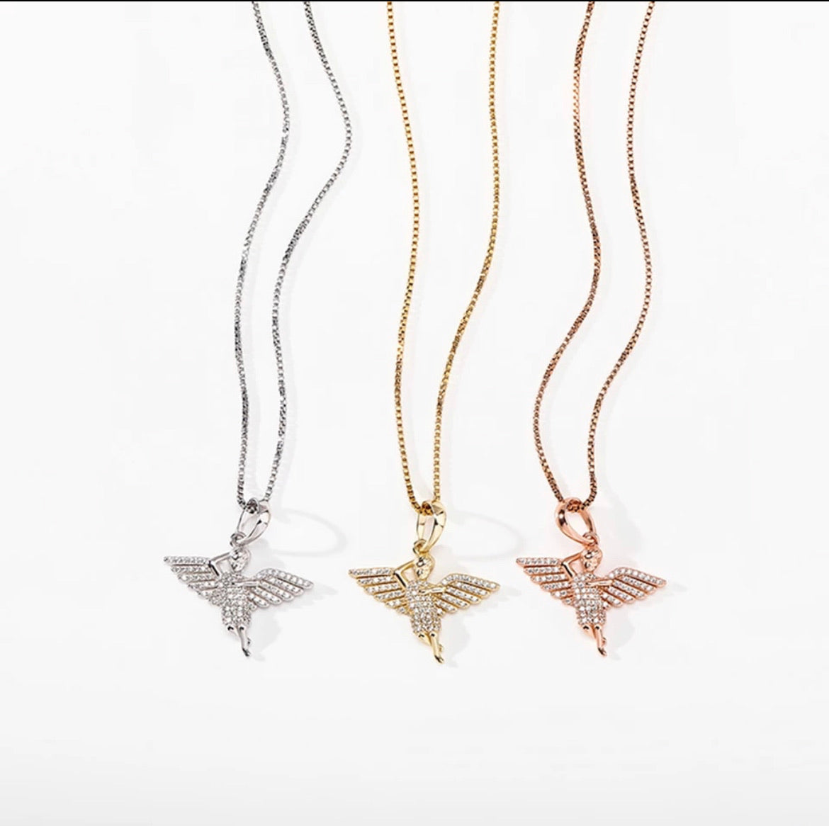 925 Mini Angel Necklace