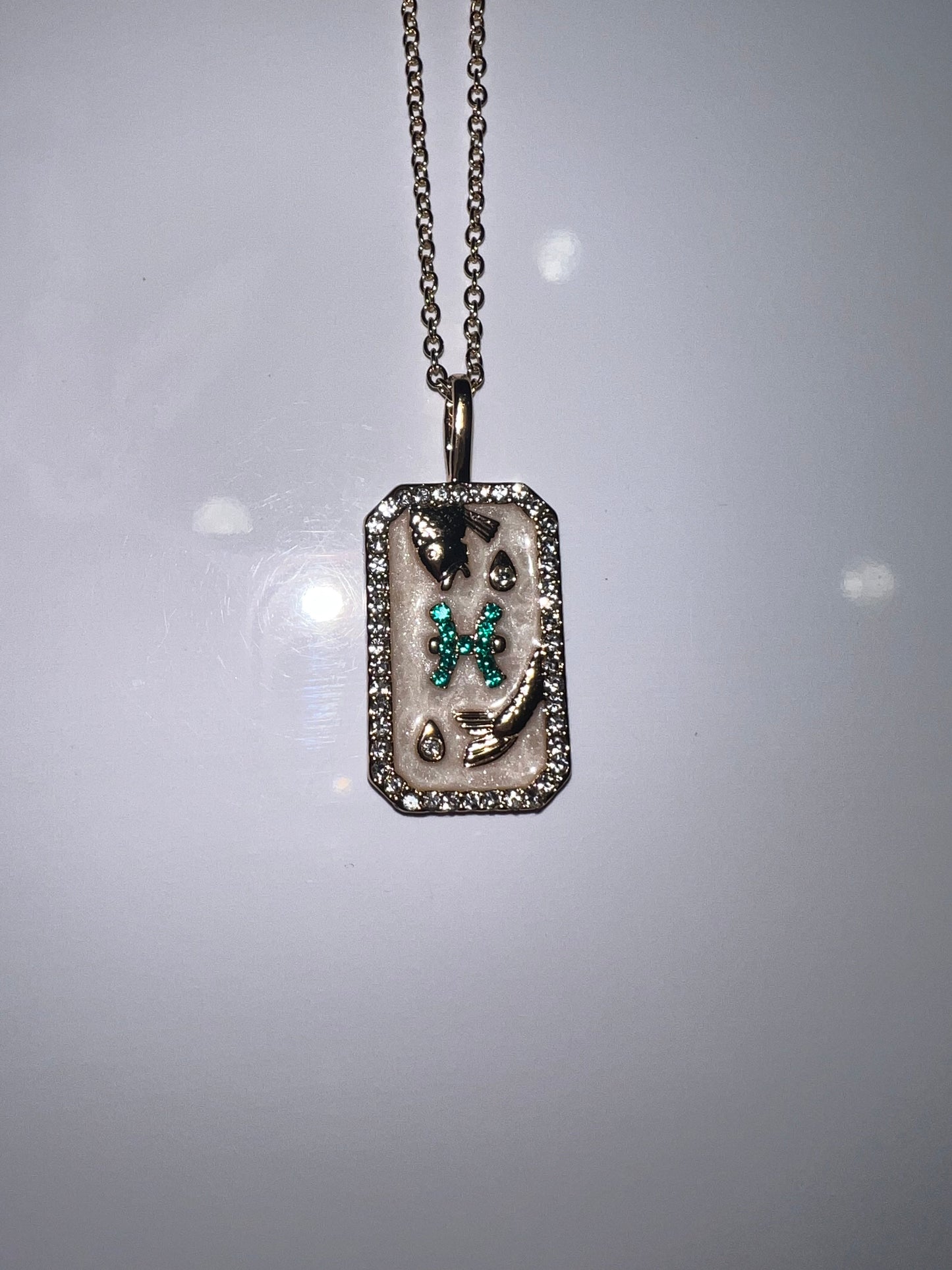 Bling Zodiac Amulet Necklace