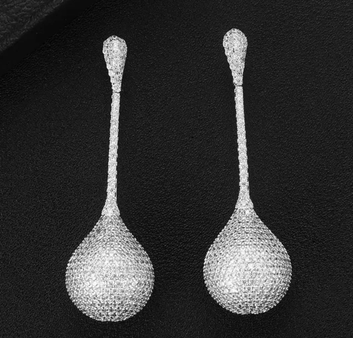 Disco Ball Drop Earrings