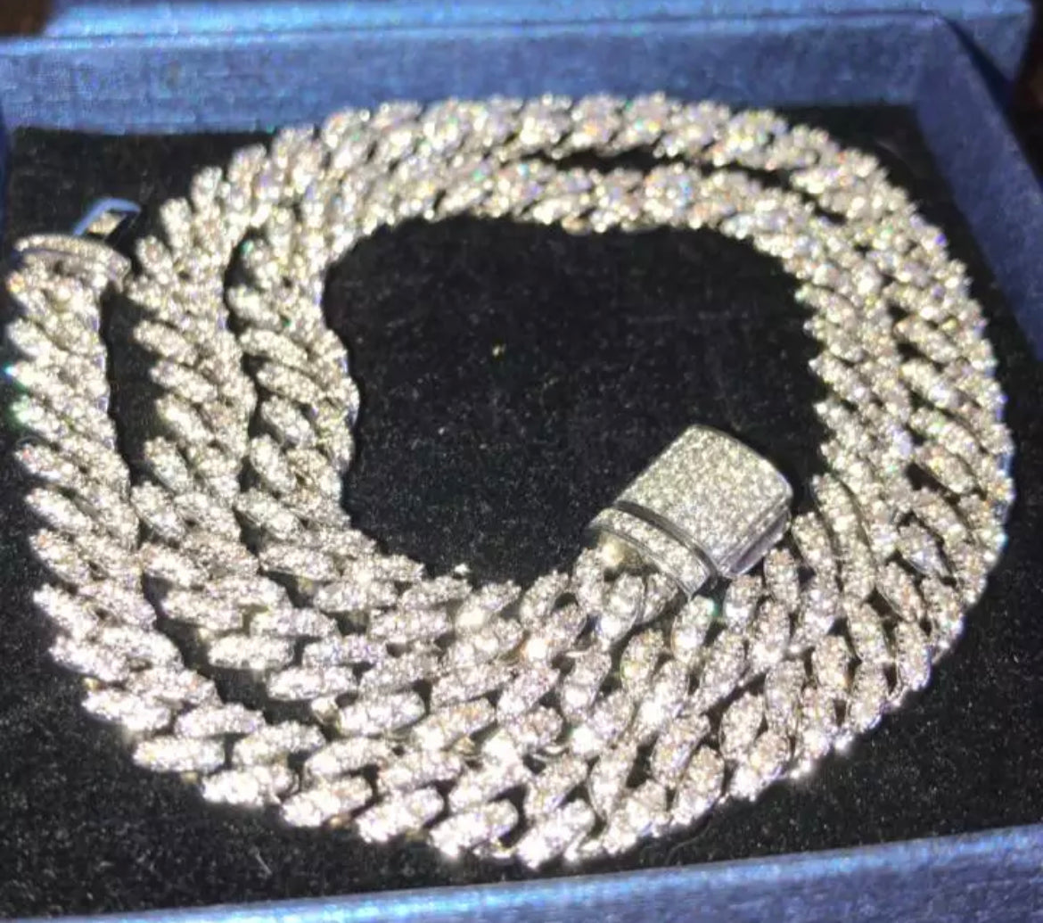 8mm Snap box Cuban link Chain