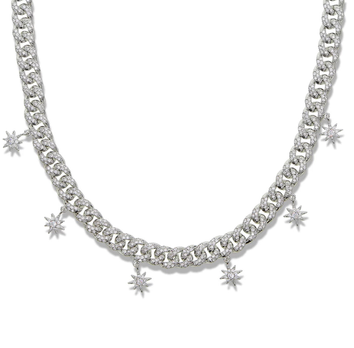 Starburst Cuban link Choker