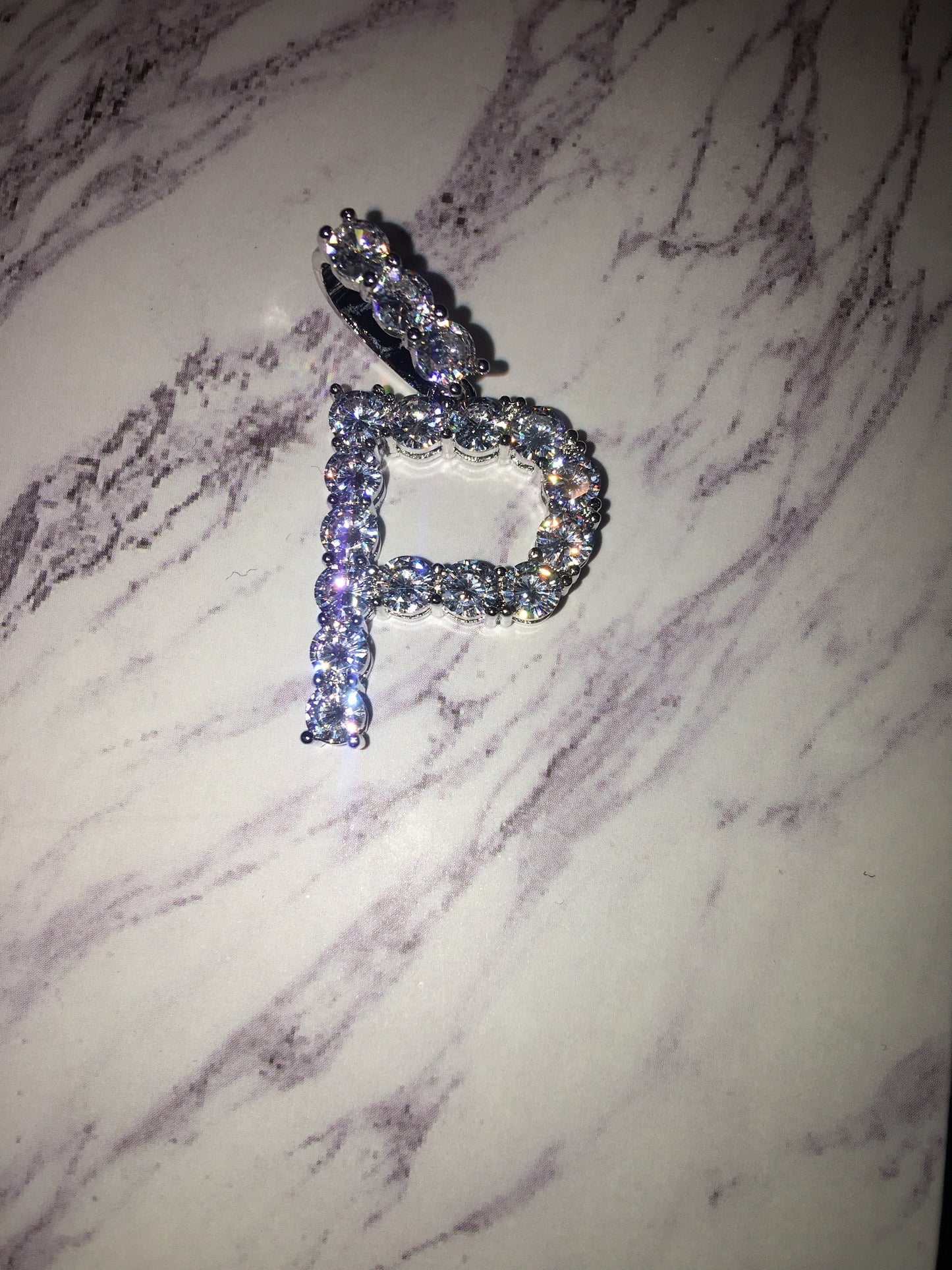 Tennis Necklace with Initial