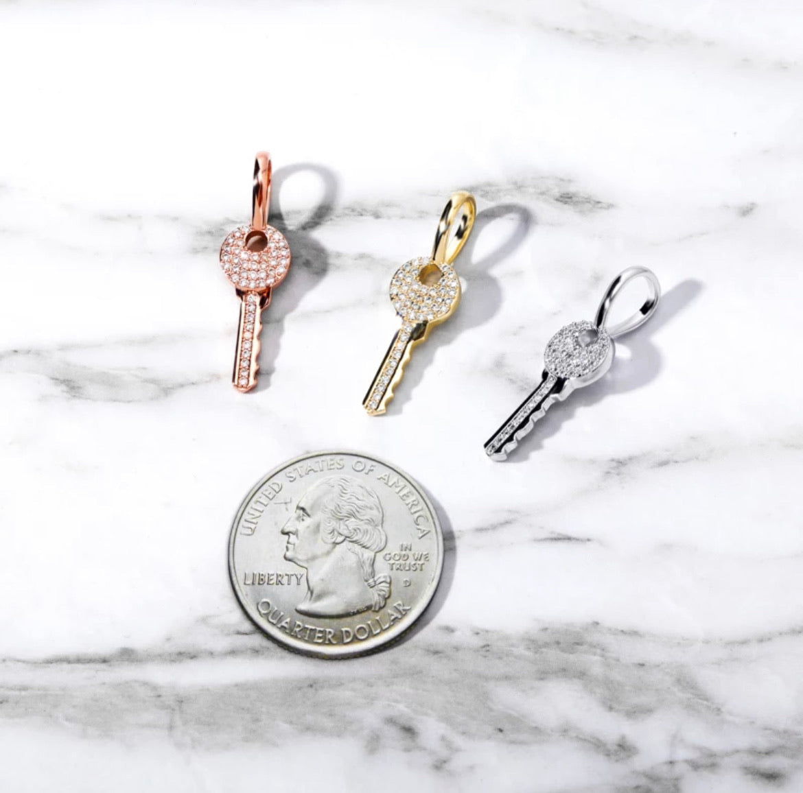 925 Mini Key Necklace