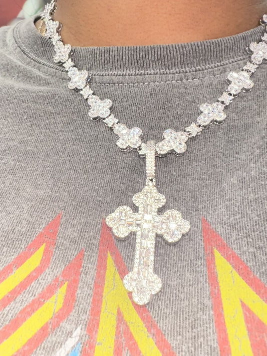Cross on Crosses necklace Set