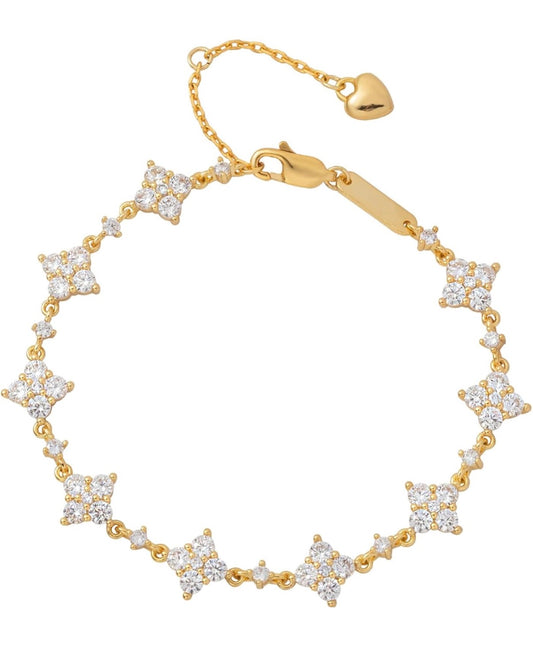 Diamond Flower Bracelet