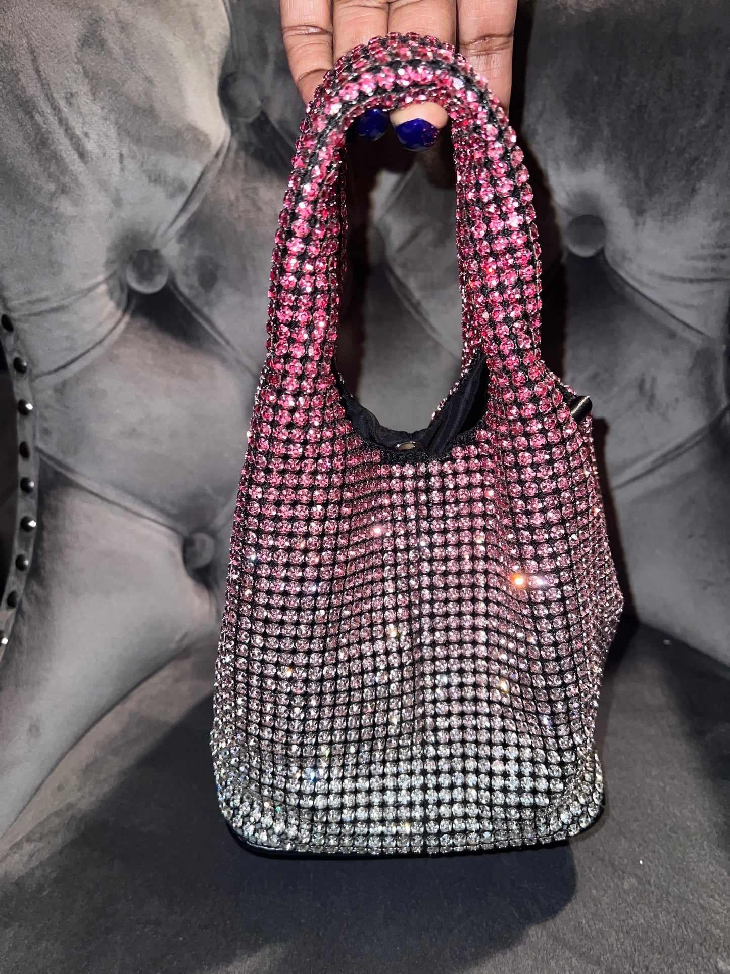 Mini Crystal Hobo Bag