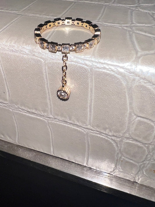 Dangling Charm Eternity Ring