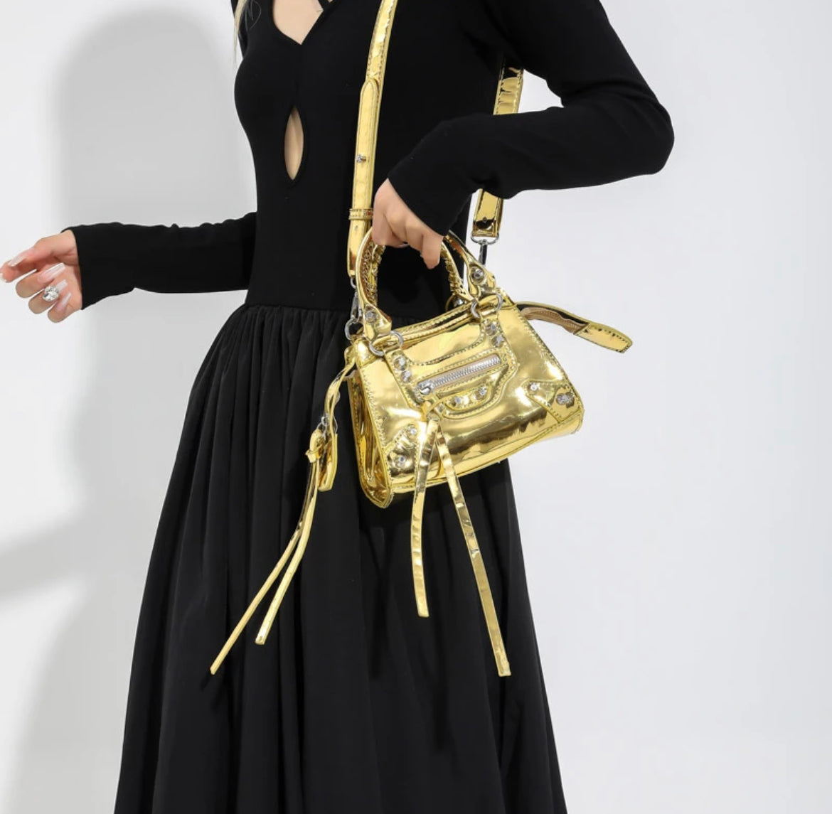 Metallic Gold Belenci Bag