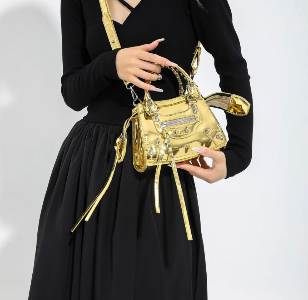 Metallic Gold Belenci Bag