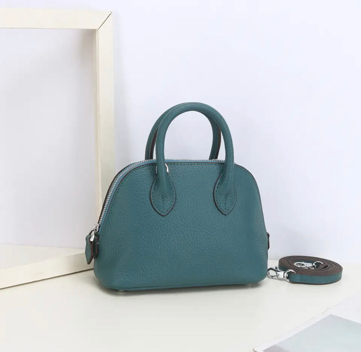 Mini Leather Bowler Bag