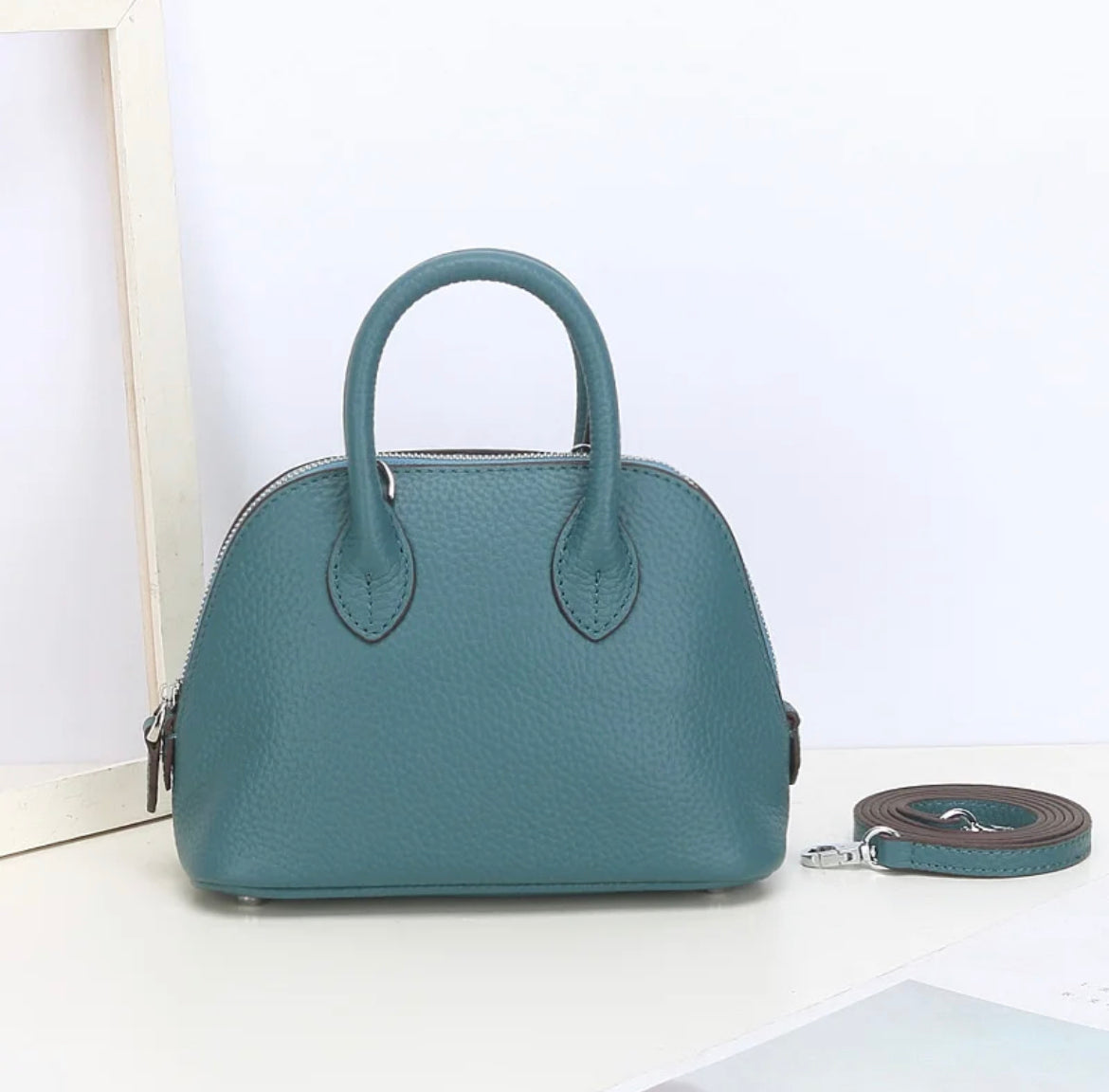 Mini Leather Bowler Bag