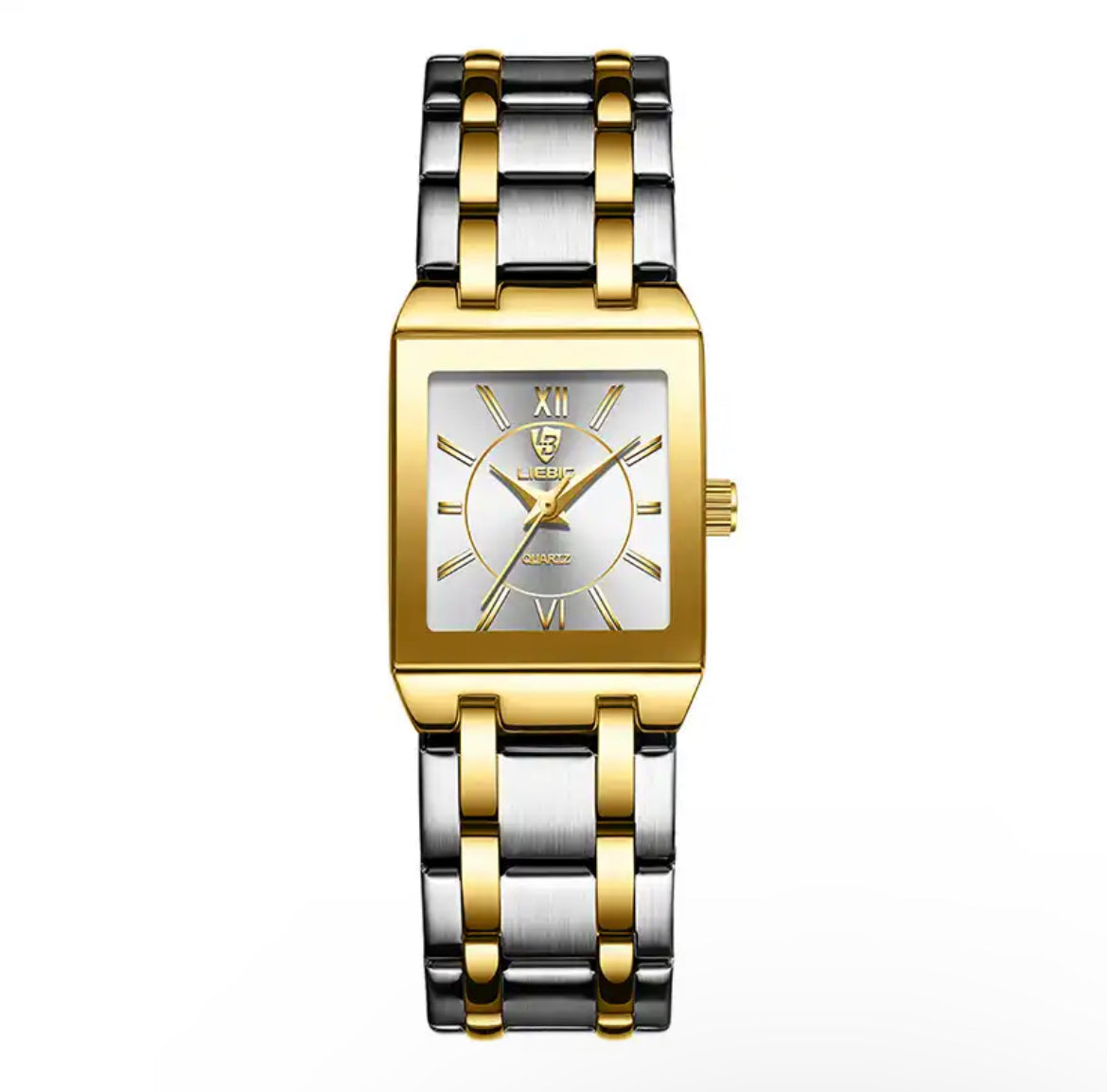 Square Face 2 Tone Stainless steel Watch