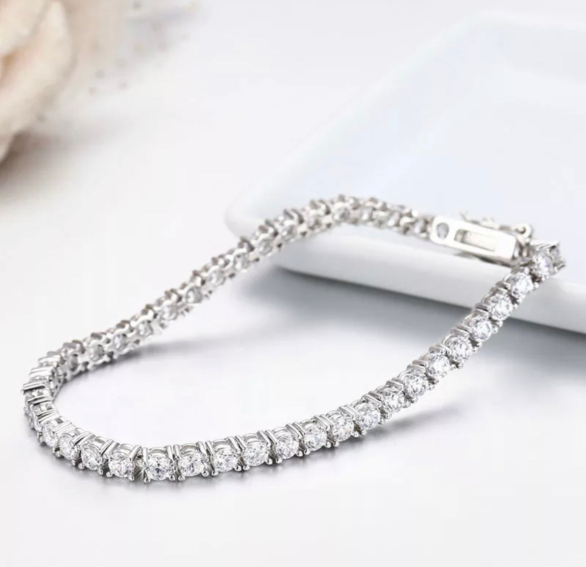 3mm 925 Sterling silver tennis bracelet