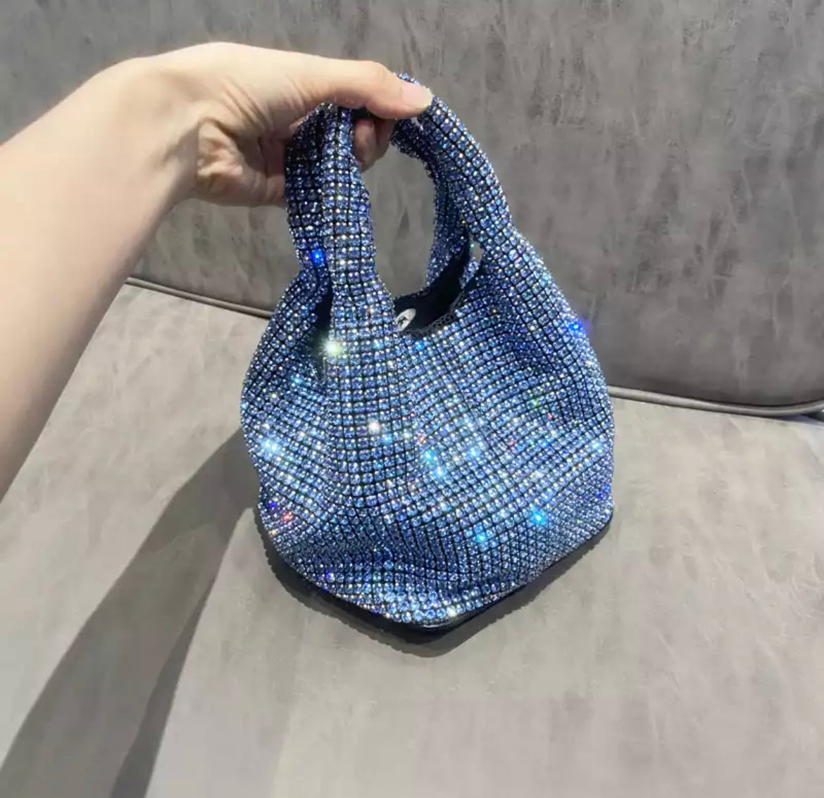 Mini Crystal Hobo Bag