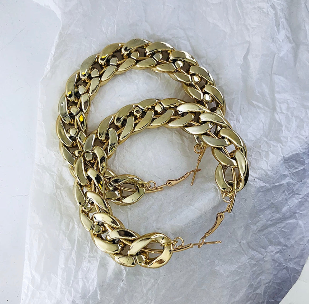 Large Chain Link Hoops