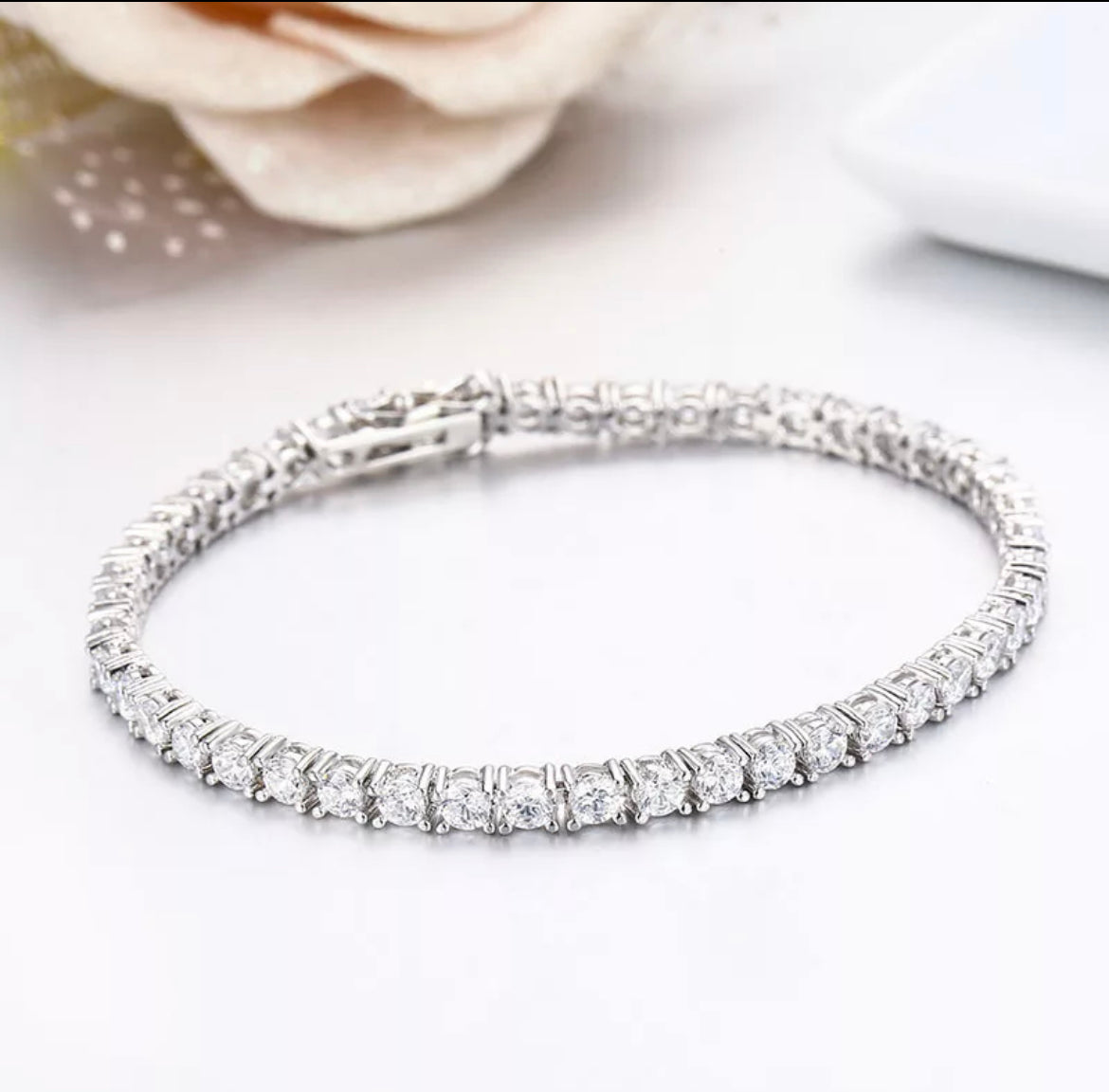 3mm 925 Sterling silver tennis bracelet