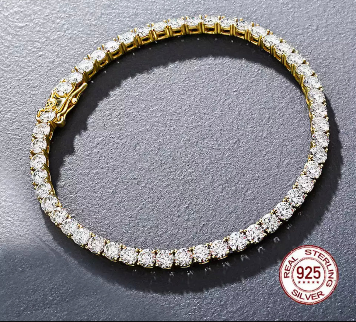 3mm 925 Sterling silver tennis bracelet