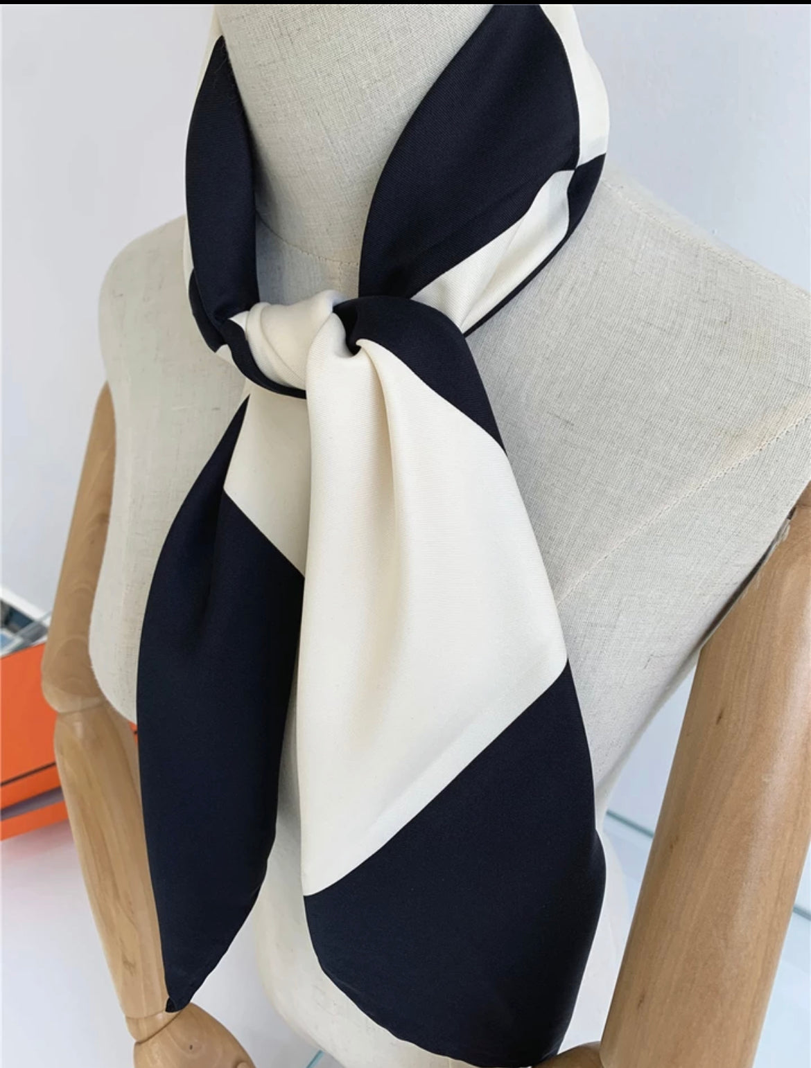 Silk print scarf